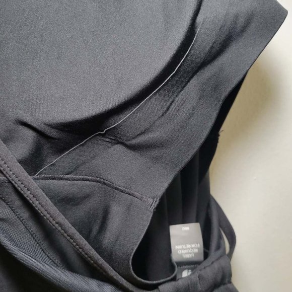 Sold! SheBird The Savannah Strappy Maxi Dress Built In Bra Black Slit Womens - Picture 7 of 7